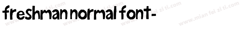 freshman normal font字体转换